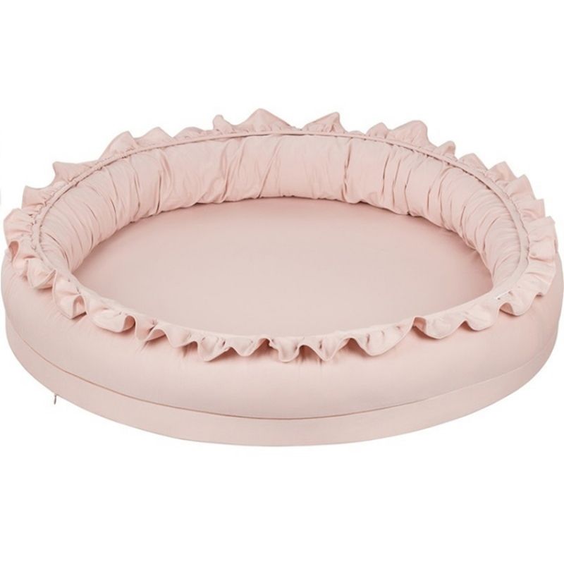 Tapis de jeu cocon rose poudré Basic Cotton&Sweets