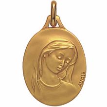 Médaille ovale de la Vierge (or jaune 750°)  par Maison Augis