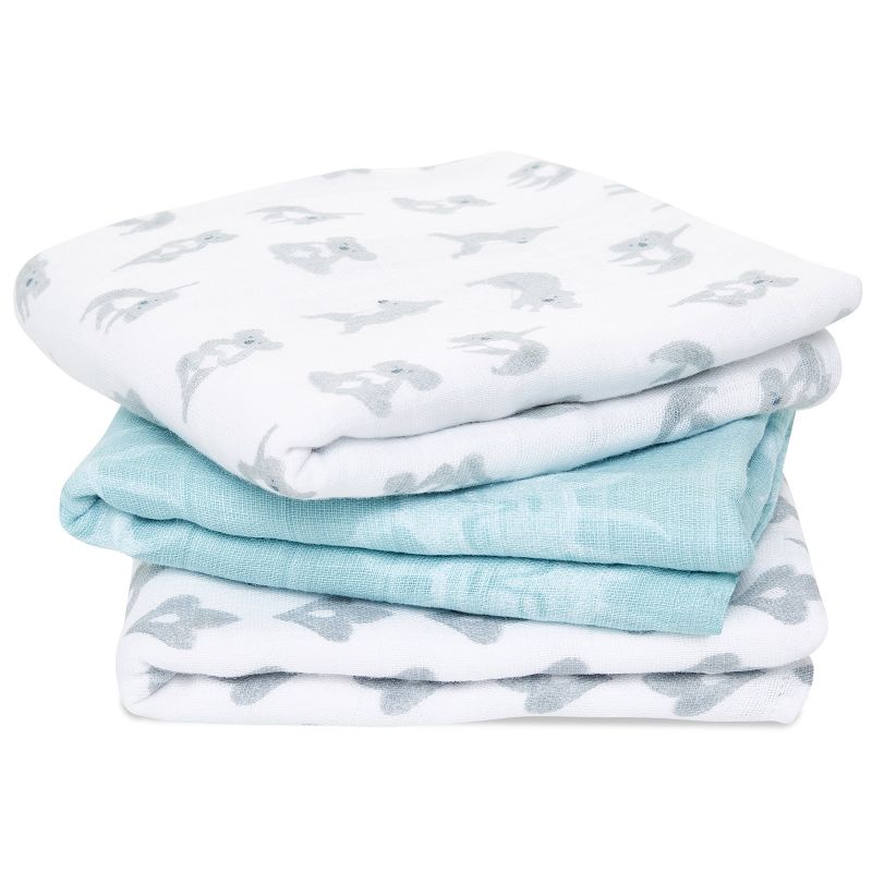 Lot de 3 langes Musy en coton Now + Zen (70 x 70 cm) aden + anais