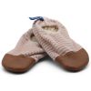 Chaussons Les Petits Velours Rose Pâle (pointures 21-23) Les Pas Petits Produit 1