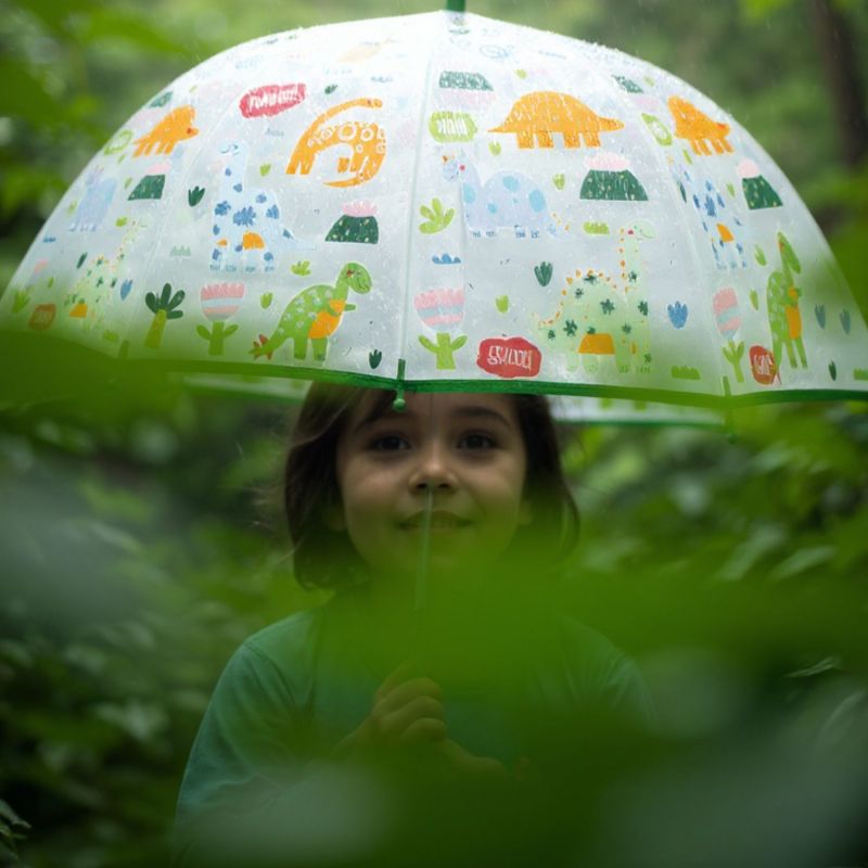 Parapluie cloche transparent Dinos (68 cm) Little L Ambiance 2
