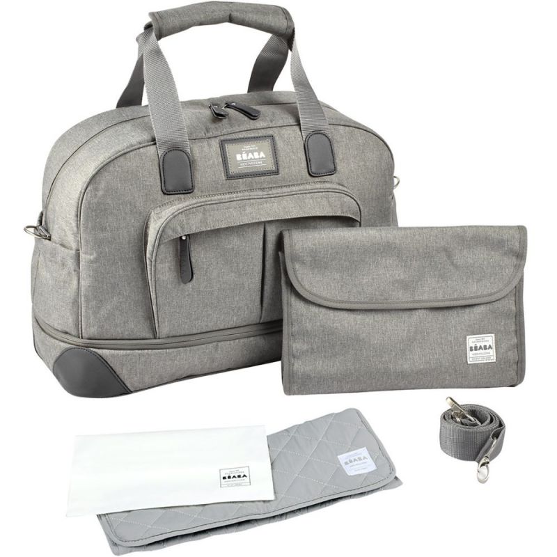 Sac voyage Amsterdam II gris chiné - Reconditionné Béaba