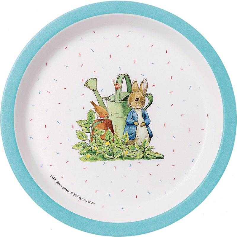 Assiette Pierre Lapin bleue (18 cm) Petit Jour Paris Produit 1 grande taille