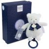 Veilleuse musicale ours luminescente Clair de Lune (17 cm) Doudou et Compagnie Packaging 3