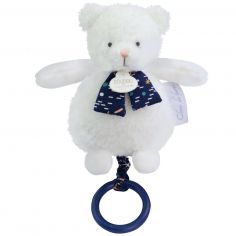 Veilleuse musicale ours luminescente Clair de Lune (17 cm) - Doudou et Compagnie