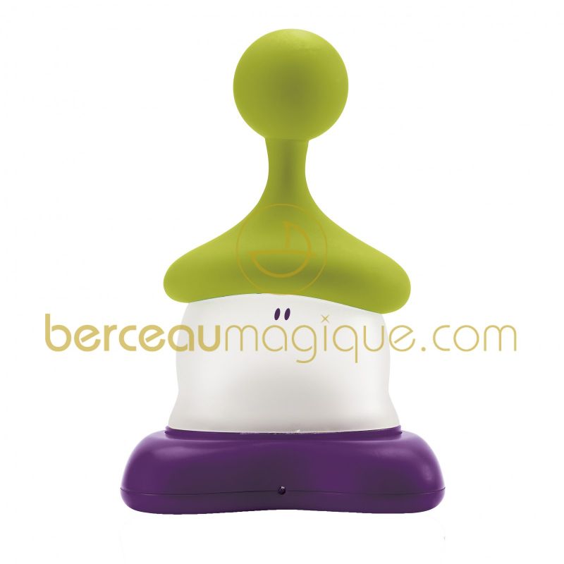 Veilleuse lutin verte et violet Béaba
