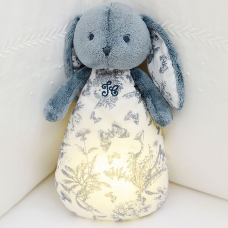 Peluche bruit blanc lapin Toile de Jouy bleu Tartine et Chocolat Ambiance 4
