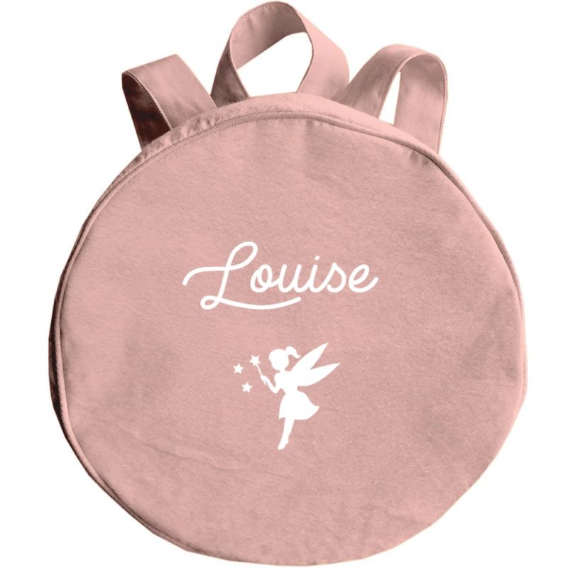 Sac à dos enfant rose poudré (personnalisable) Les Griottes Produit 1 grande taille