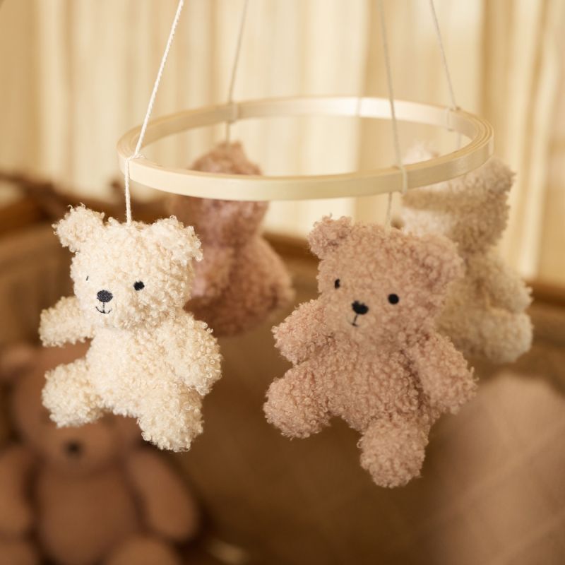 Image d'ambiance de présentation du produit Mobile bébé Teddy Bear Wild Rose/Naturel - Jollein