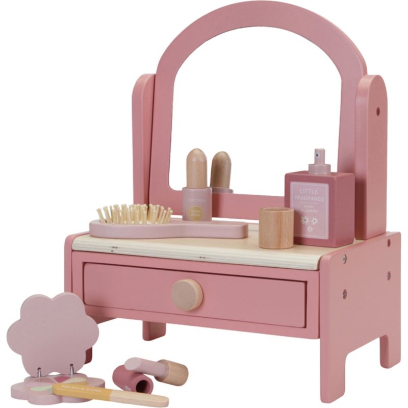 Coiffeuse de table en bois rose enfant Little Dutch Produit 1 grande taille