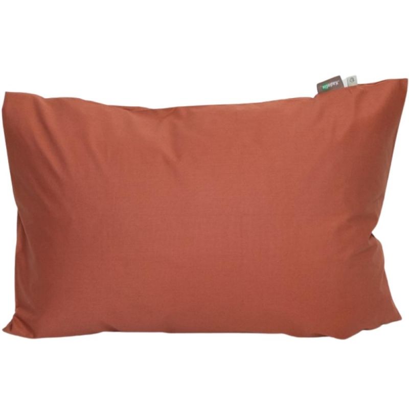 Taie d'oreiller en coton bio terracotta (40 x 60 cm) Kadolis