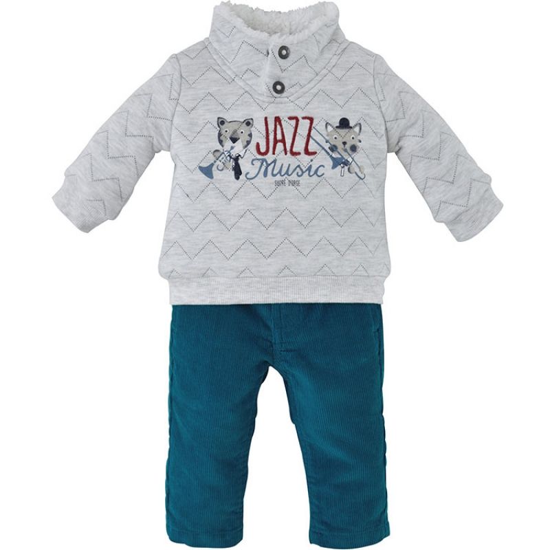 Ensemble pantalon 2 pièces Jazz Music turquoise (3 mois) Sucre d'orge
