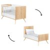 Lit bébé évolutif en lit junior Little Big Bed Seventies (70 x 140 cm) - Sauthon mobilier