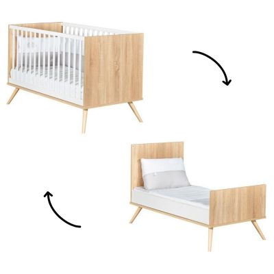 Lit bébé évolutif en lit junior Little Big Bed Seventies (70 x 140 cm) Sauthon mobilier