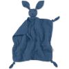Doudou plat attache sucette Bunny bleu minéral wonder (40 cm)  par Bemini