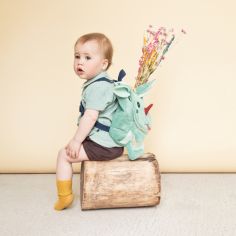 Sac à dos bébé doux Joe le dragon