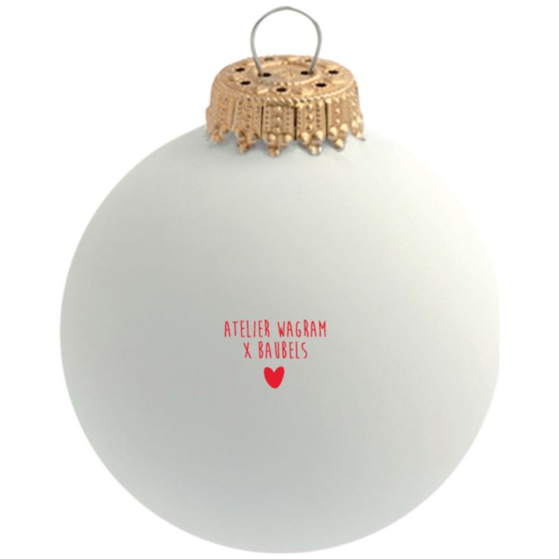 Boule de Noël Coeur rouge (personnalisable) Baubels Produit 2