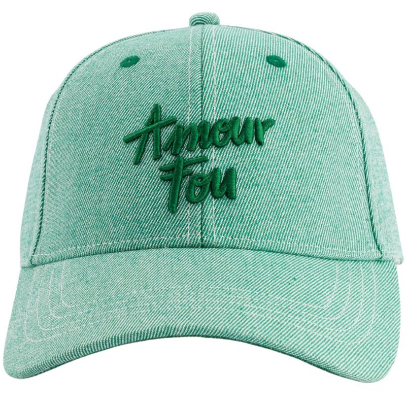 Casquette enfant Amour Fou denim vert (3-6 ans) Chamaye Produit 3