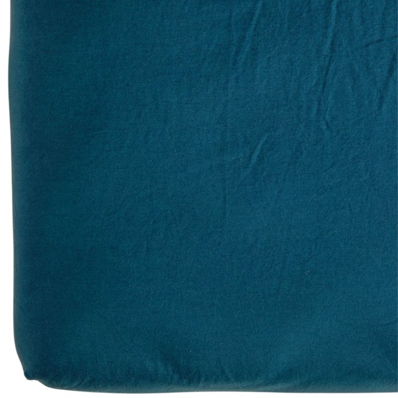 Drap housse pur coton Bleu nuit (60 x 120 cm) Kadolis Produit 1