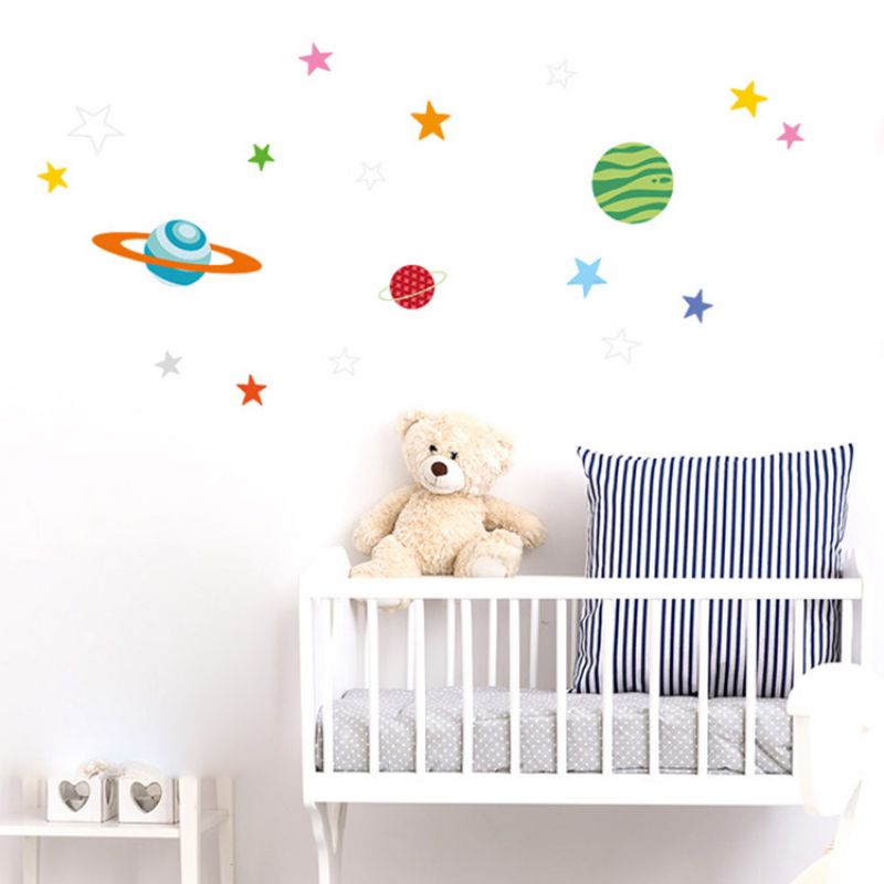 Stickers muraux 3 Planètes étoiles Série-Golo