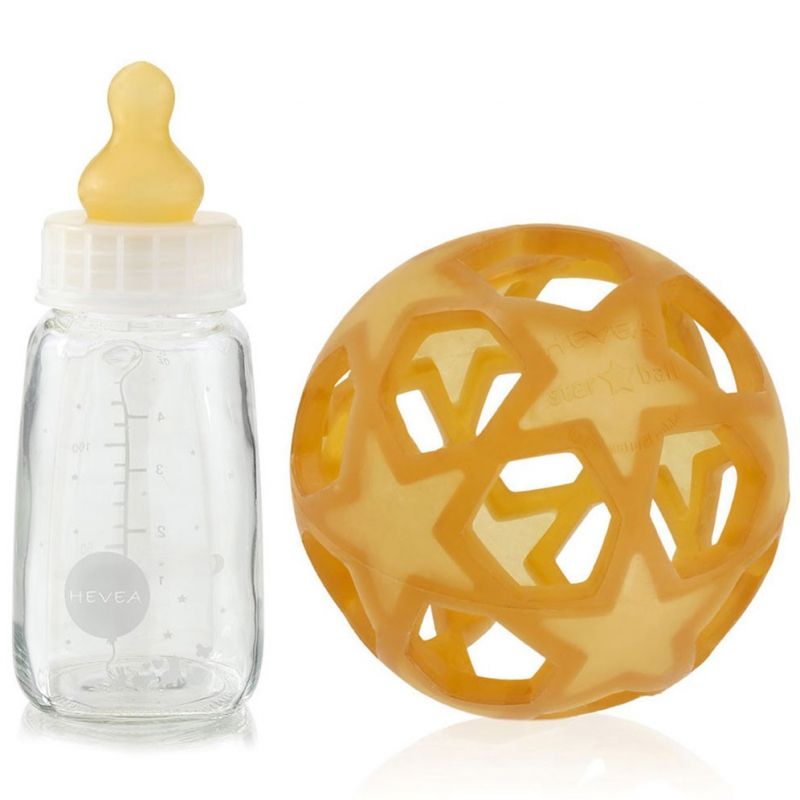Star Ball avec biberon blanc Hevea