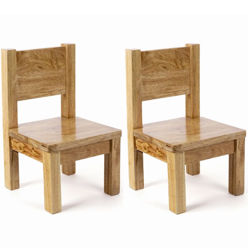 Lot de 2 chaises enfant en bois naturel (1-4 ans) Pioupiou et Merveilles Produit 1 grande taille