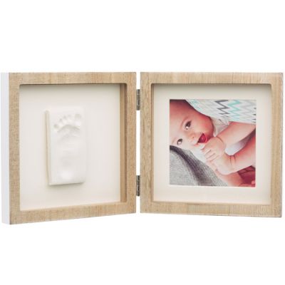 Cadre photo empreinte Square en bois  par Baby Art