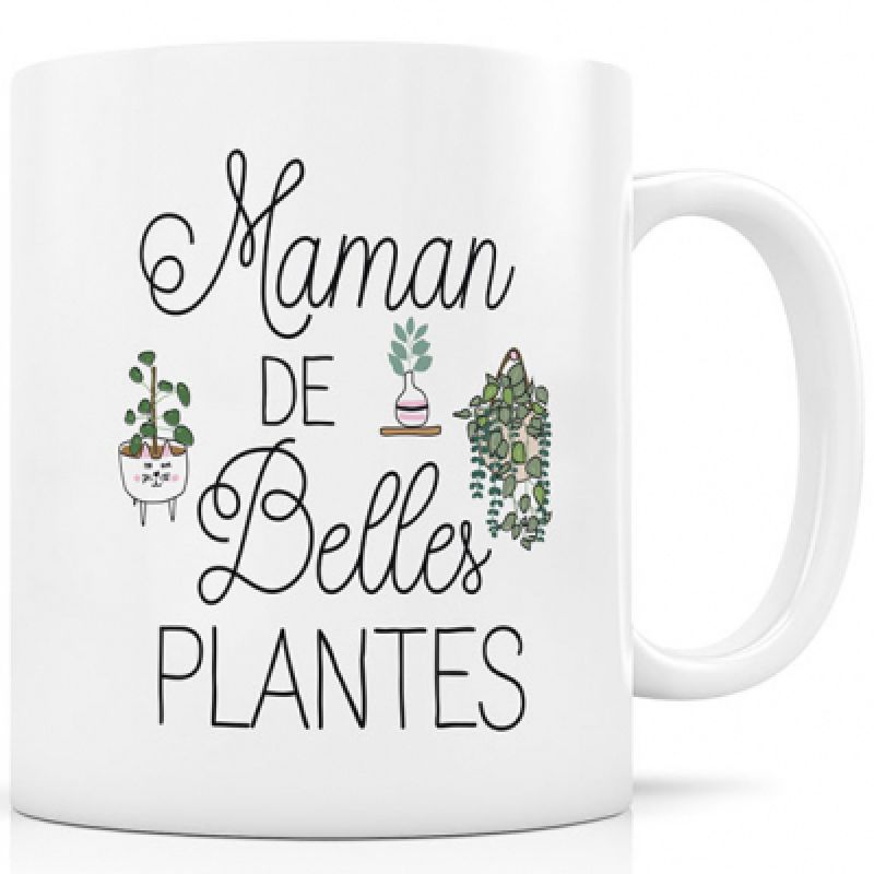 Mug en céramique Maman de belles plantes Créa Bisontine