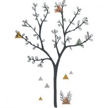 Grand sticker arbre et triangles (87 x 119 cm)  par Lilipinso