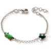 Bracelet Perroquet Vert-Fleur (argent 925) Baby bijoux Produit 1