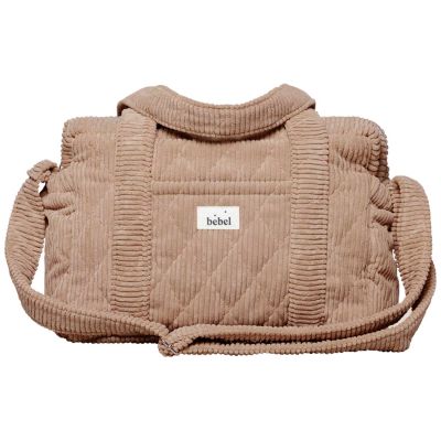 Sac à langer Middle Velours noisette  par BEBEL