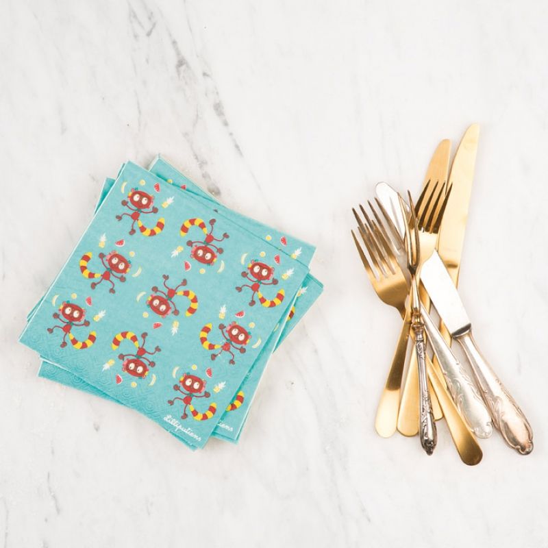 Serviettes en papier Georges Little Chef (20 pièces) Lilliputiens