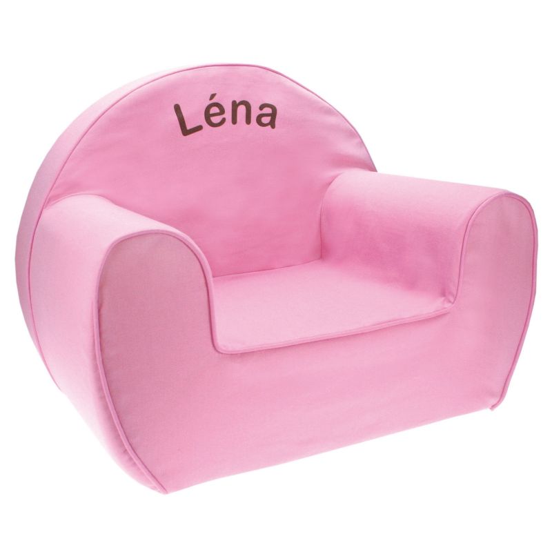 Fauteuil club personnalisable rose Candide