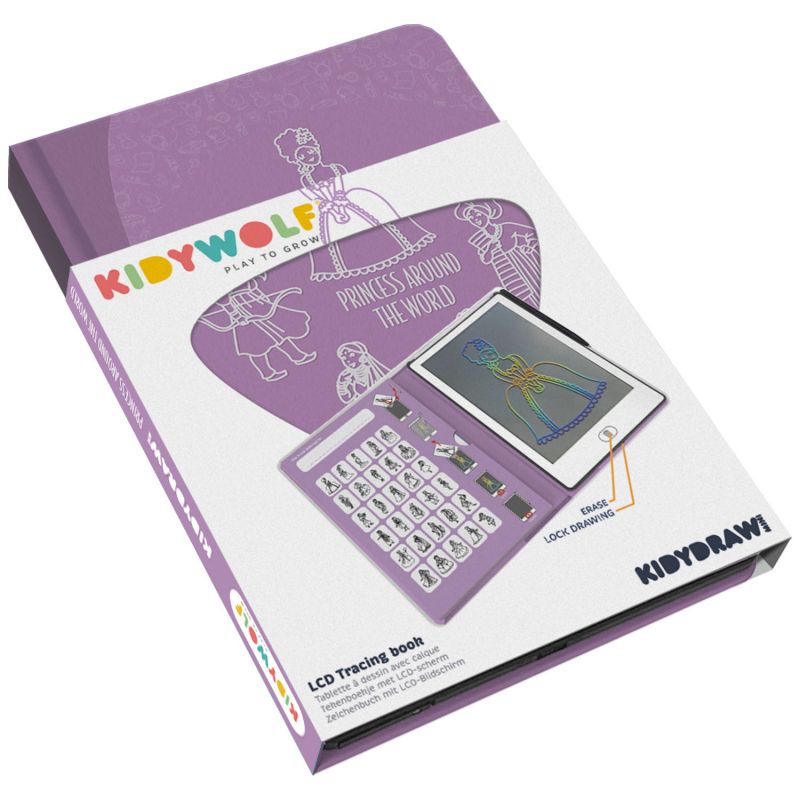 Tablette à dessin KIDYDRAW-MINI Princesses (5 ans et+) KIDYWOLF Packaging 5