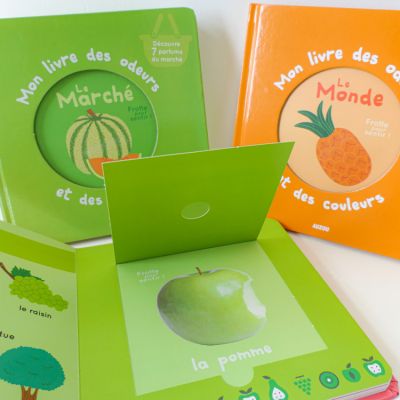 French children's book Mon livre des odeurs et des couleurs: Le