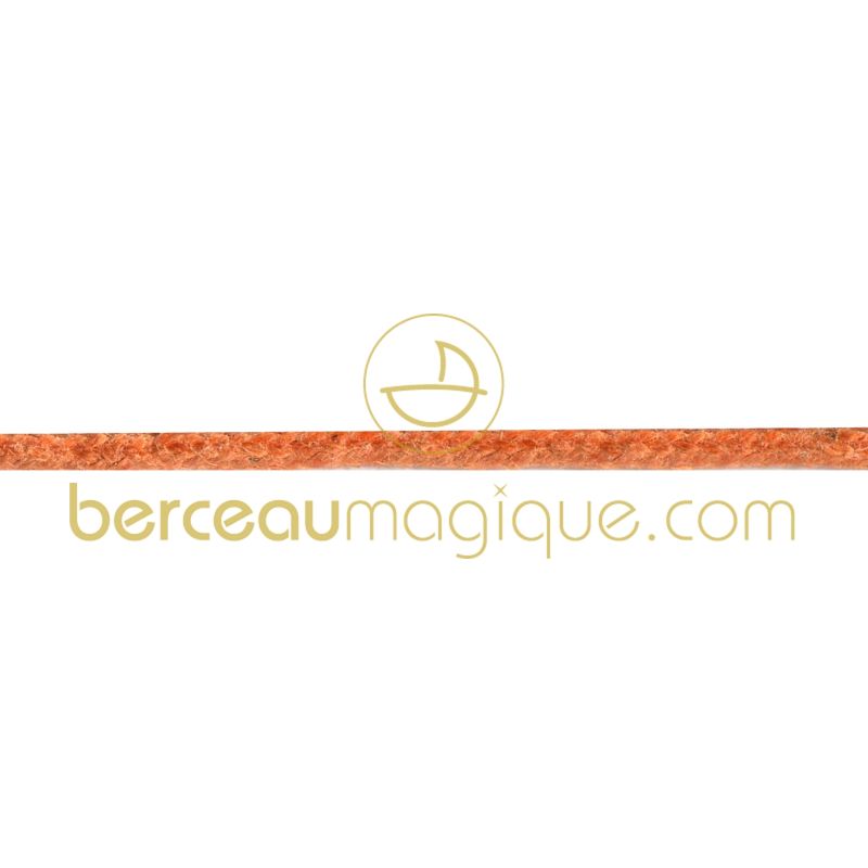 Cordon supplémentaire mandarine pour bracelet Mikado