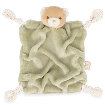 Doudou plat Ours vert