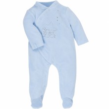 Pyjama chaud Poudre d'étoiles bleu (naissance : 50 cm)  par Noukie's