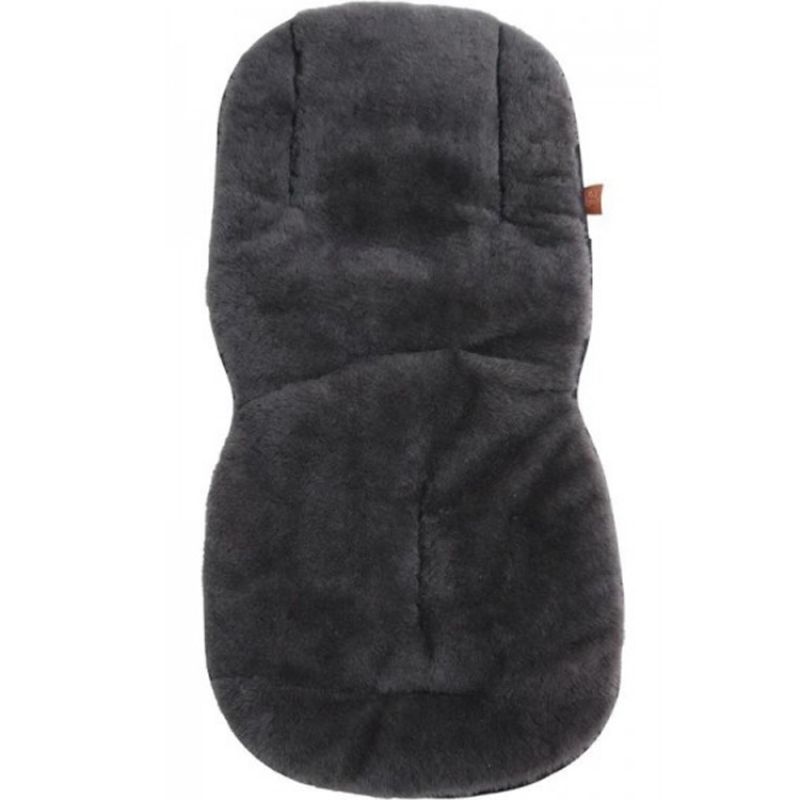 Assise pour poussette en peau de mouton Graphit Kaiser