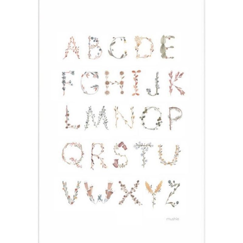 Affiche Alphabet (42 x 30 cm) Mushie