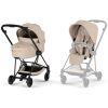 Duo MIOS 2026 Poussette citadine avec nacelle pliable et Châssis Matt Black Cozy Beige Cybex Produit 1