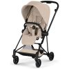 Duo MIOS 2026 Poussette citadine avec nacelle pliable et Châssis Matt Black Cozy Beige Cybex Produit 2