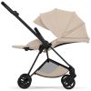 Duo MIOS 2026 Poussette citadine avec nacelle pliable et Châssis Matt Black Cozy Beige Cybex Produit 7
