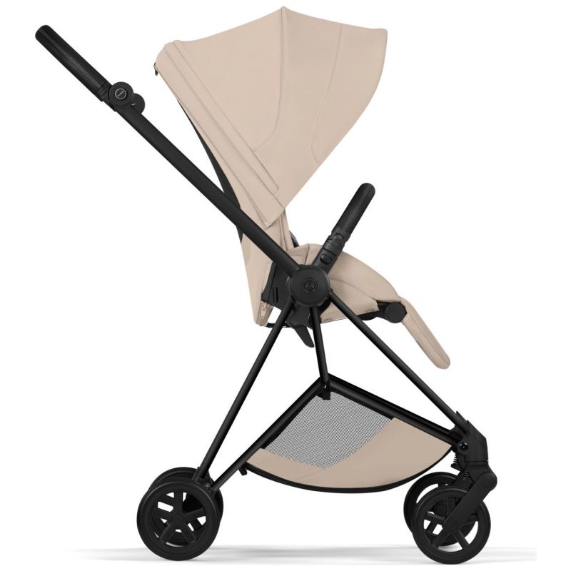 Duo MIOS 2026 Poussette citadine avec nacelle pliable et Châssis Matt Black Cozy Beige Cybex Produit 3