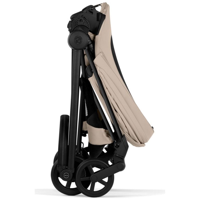 Duo MIOS 2026 Poussette citadine avec nacelle pliable et Châssis Matt Black Cozy Beige Cybex Produit 9