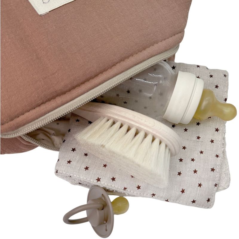 Trousse de toilette Camila Caramel Glacé Babyshower Produit ouvert 3