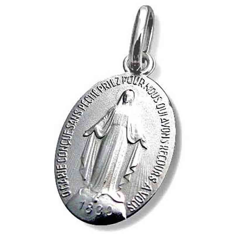 Médaille ovale Miraculeuse (argent 925°) Martineau
