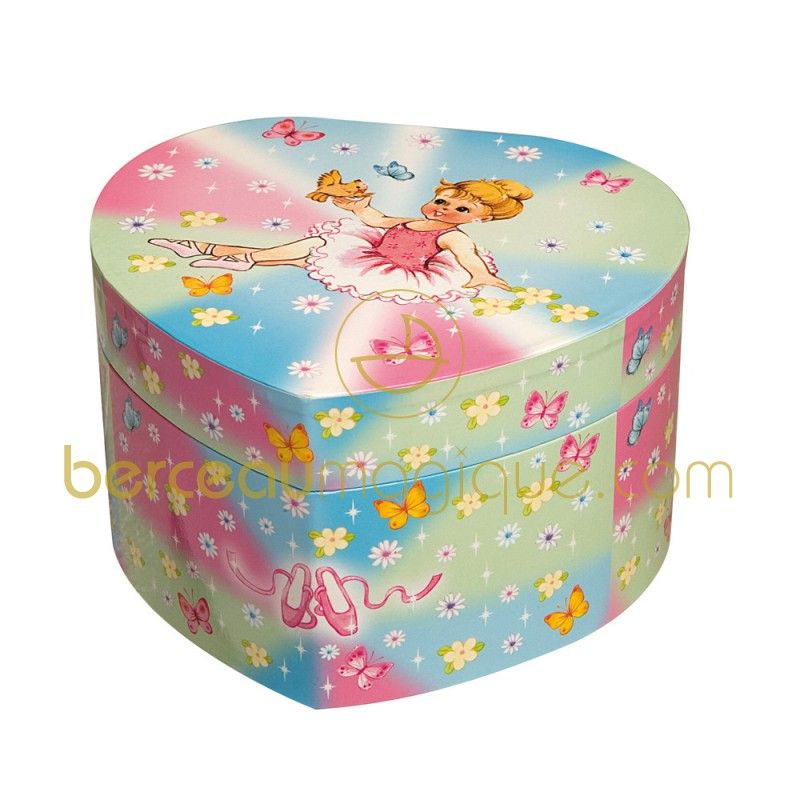 Coeur musical danseuse papillon Trousselier