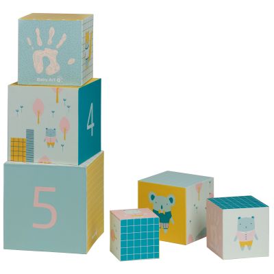 Cubes empreintes à empiler Baby Art