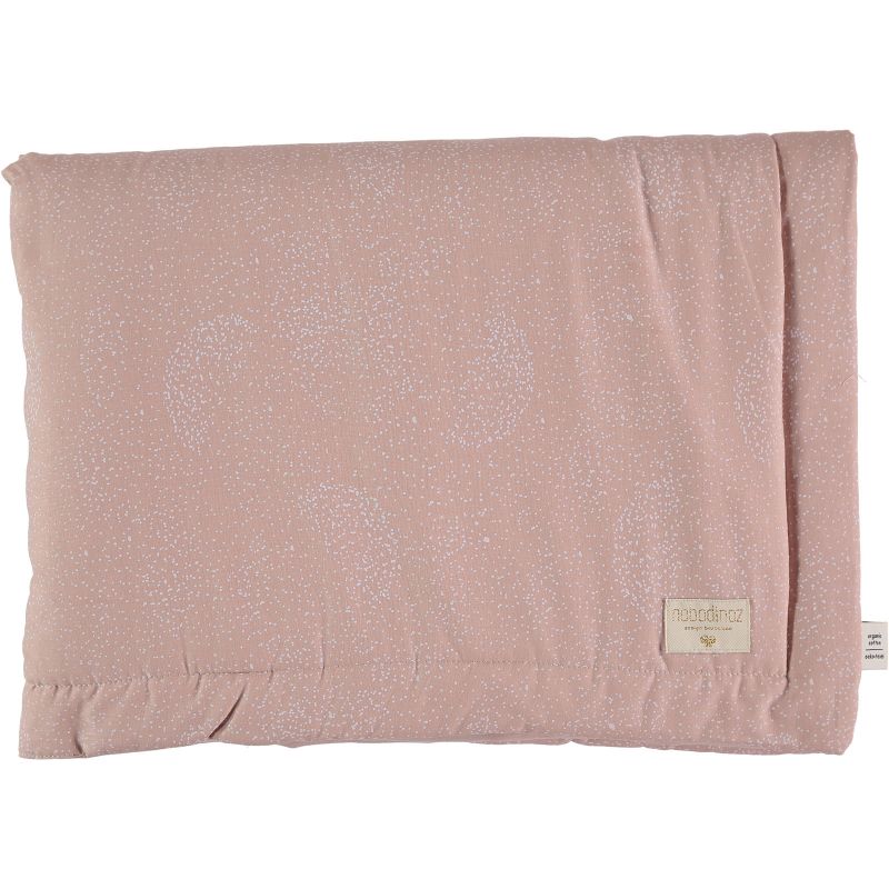 Mini couverture bébé Laponia rose White bubble (70 x 70 cm) Nobodinoz